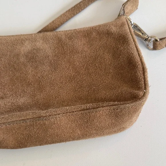 Brandy Melville Small Suede Tan Shoulder Bag - Picture 15 of 15